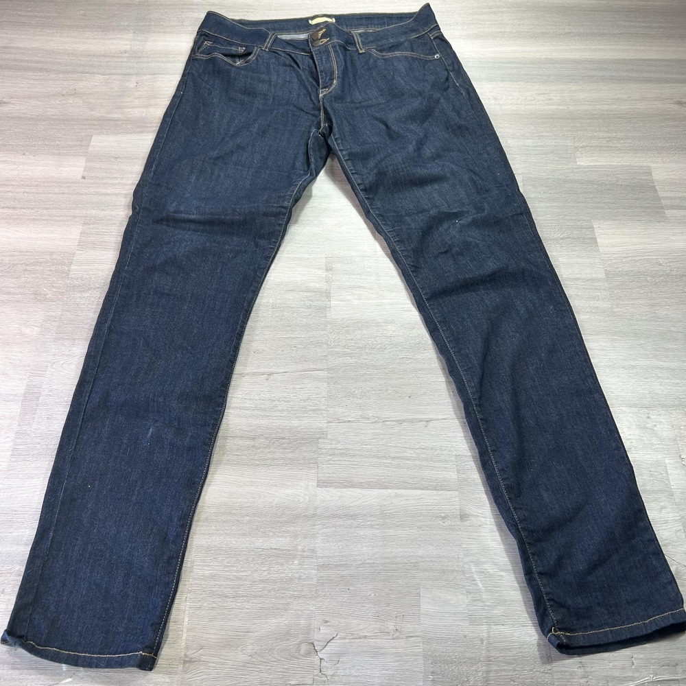 Piper's Closet Jeans Womens 19 Blue Wash High Rise Straight 37x35.5 Stretch